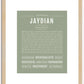 Jaydian | Name Art Print