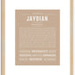 Jaydian | Name Art Print