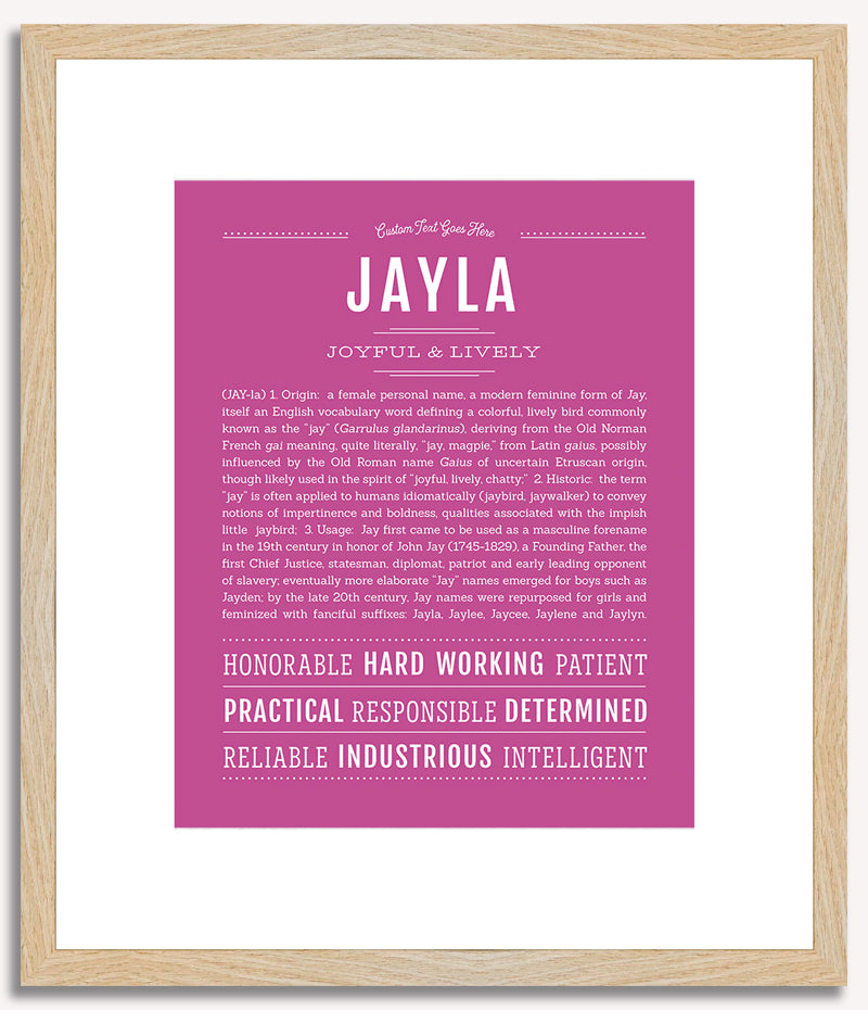 Jayla | Name Art Print