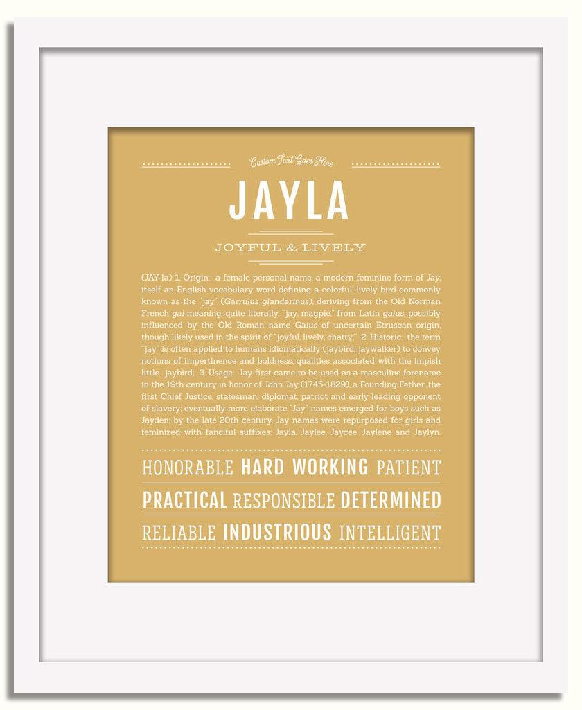 Frame Options | Matte Gold | White Frame, Matted