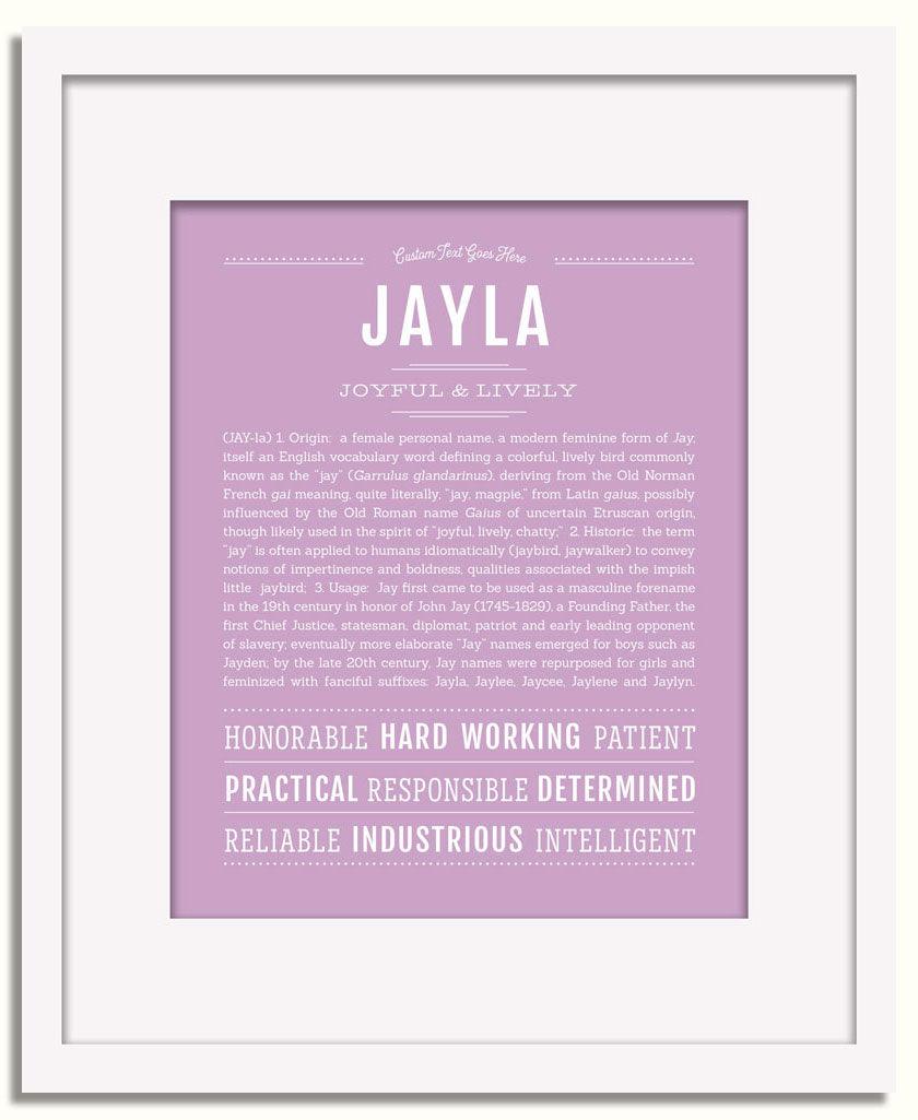 Frame Options | Lilac | White Frame, Matted