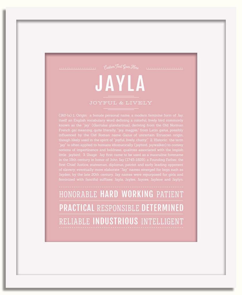 Frame Options | Dusty Rose | White Frame, Matted