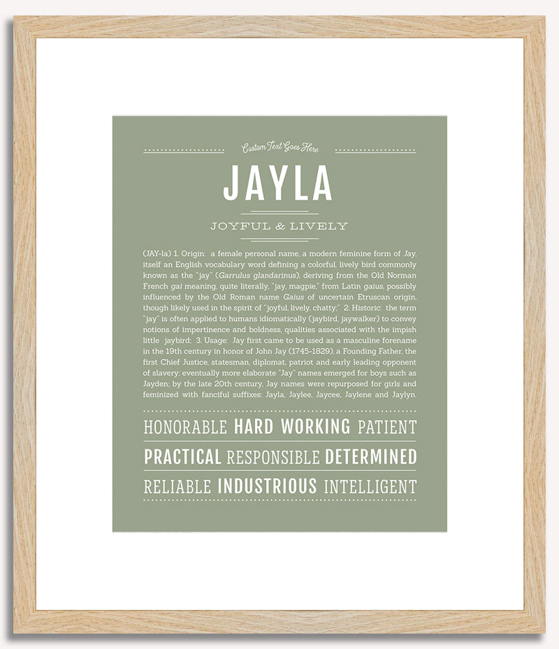 Jayla | Name Art Print