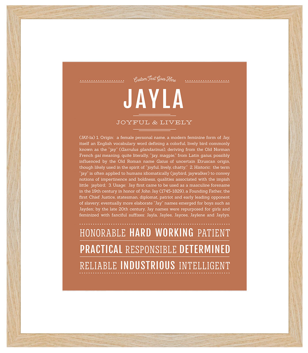 Jayla | Name Art Print