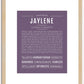 Jaylene | Name Art Print