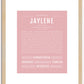 Jaylene | Name Art Print