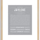 Jaylene | Name Art Print