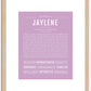 Jaylene | Name Art Print