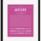 Frame Options | Dark Pink | Black Frame, Matted