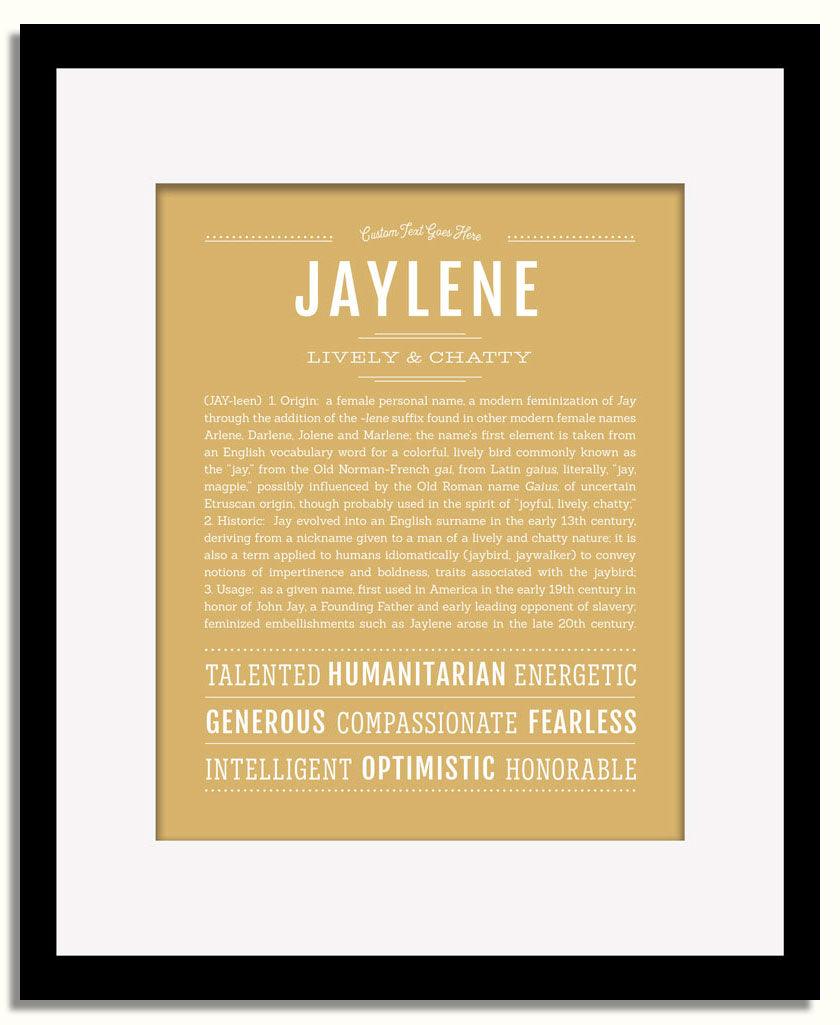 Frame Options | Matte Gold | Black Frame, Matted