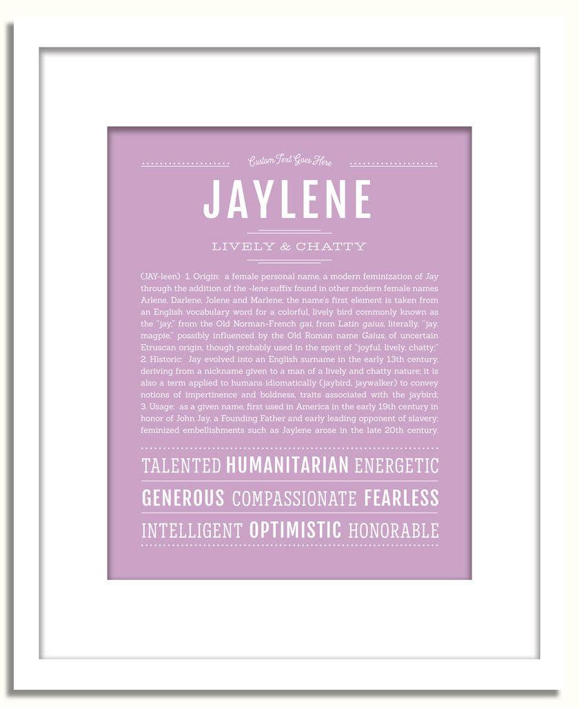 Frame Options | Lilac | White Frame, Matted