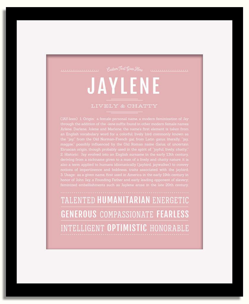 Frame Options | Dusty Rose | Black Frame, Matted