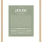 Jaylene | Name Art Print