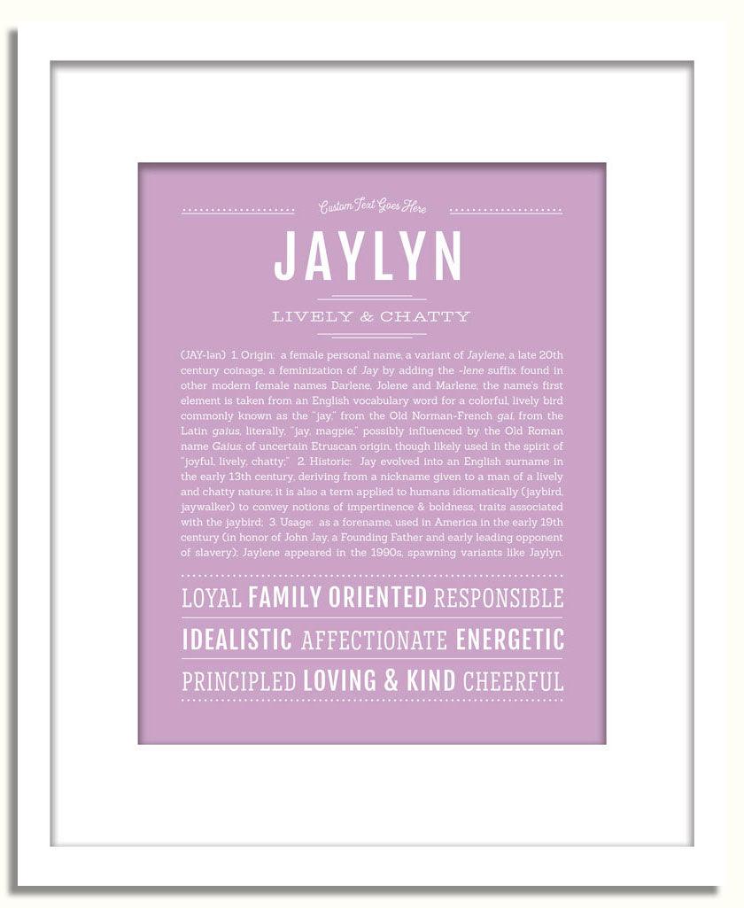 Frame Options | Lilac | White Frame, Matted