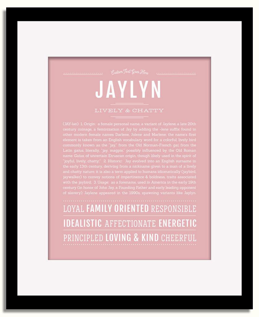 Frame Options | Dusty Rose | Black Frame, Matted