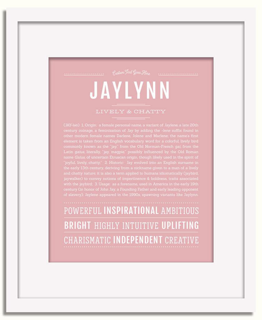 Frame Options | Dusty Rose | White Frame, Matted