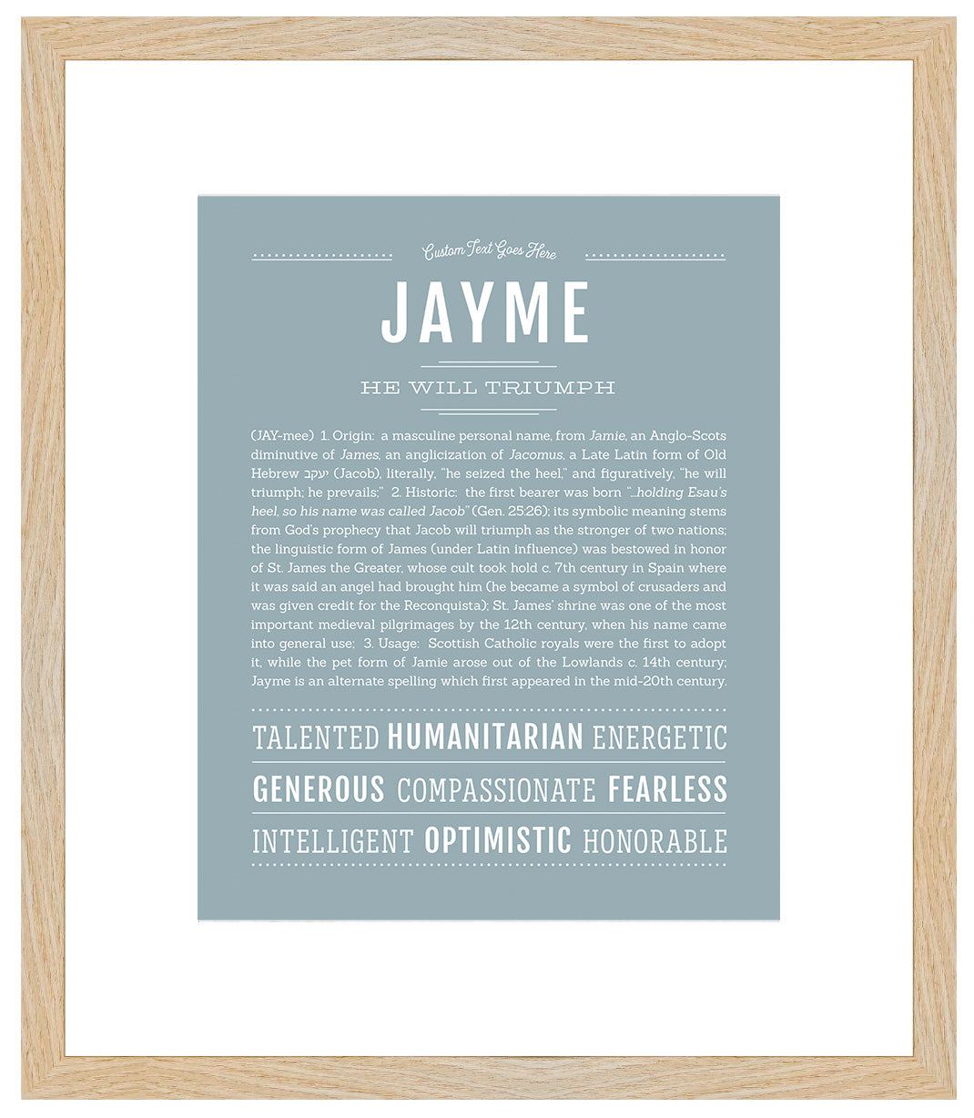 Jayme (female) | Name Art Print