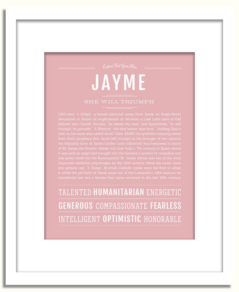 Frame Options | Dusty Rose | White Frame, Matted