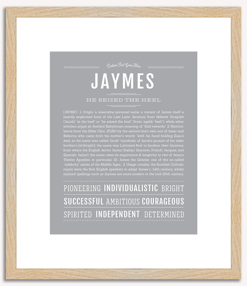 Jaymes (male) | Name Art Print