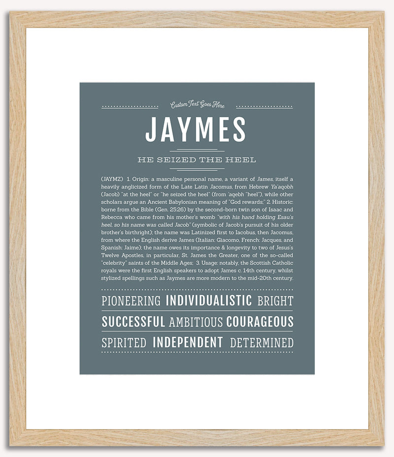 Jaymes (male) | Name Art Print