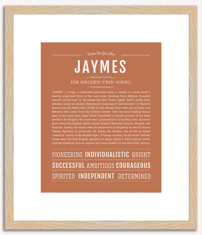 Jaymes (female) | Name Art Print