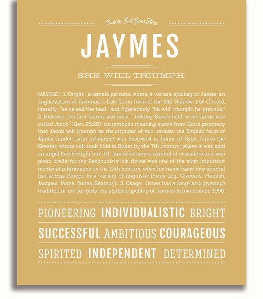 Frame Options | Matte Gold | No Frame
