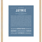 Jaymie (female) | Name Art Print