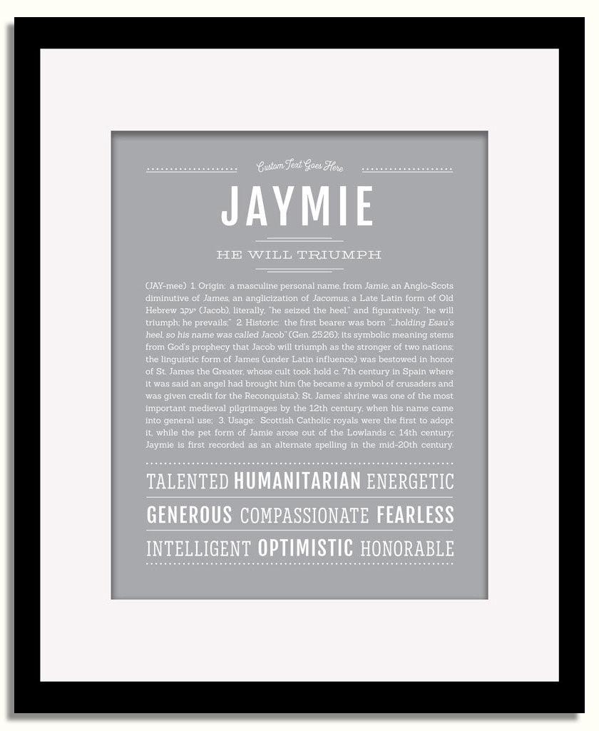 Frame Options | Sage | Black Frame, Matted