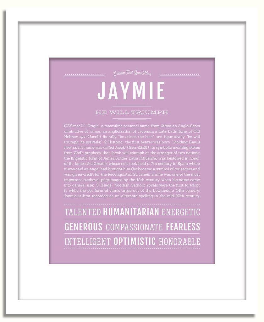 Frame Options | Lilac | White Frame, Matted