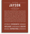 Jayson Personalized Name Meaning Art Prints – Name Stories