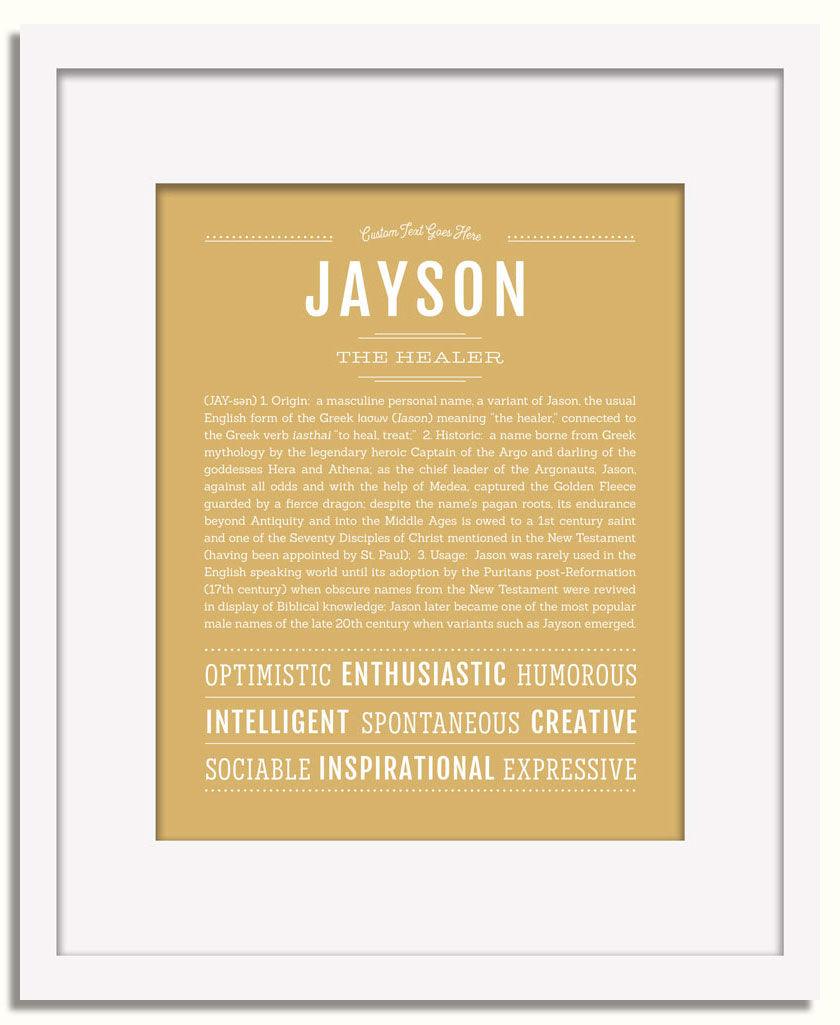 Frame Options | Matte Gold | White Frame, Matted