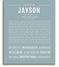 Jayson Personalized Name Meaning Art Prints – Name Stories