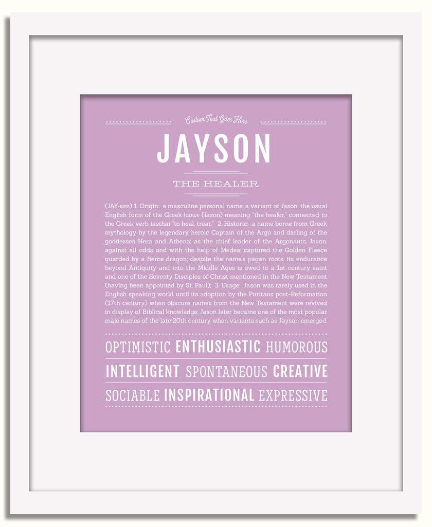 Frame Options | Lilac | White Frame, Matted