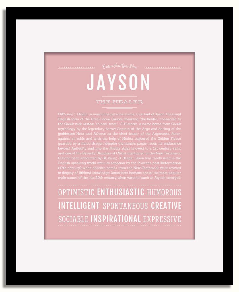 Frame Options | Dusty Rose | Black Frame, Matted