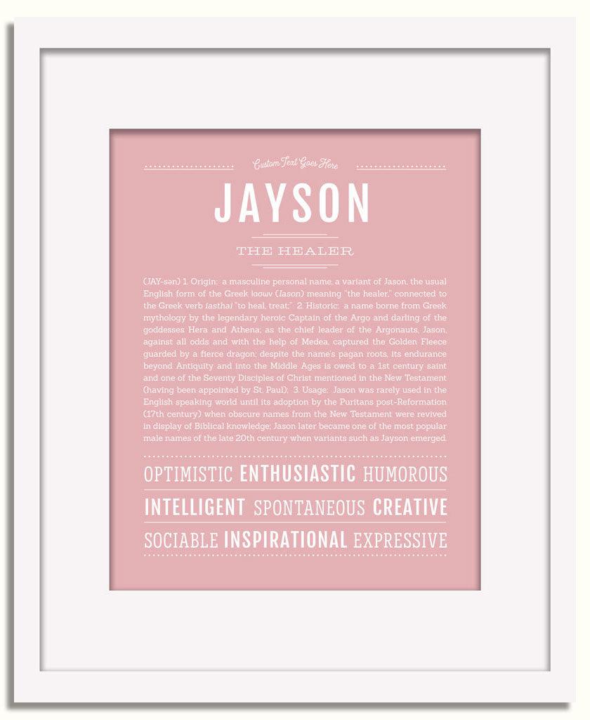 Frame Options | Dusty Rose | White Frame, Matted