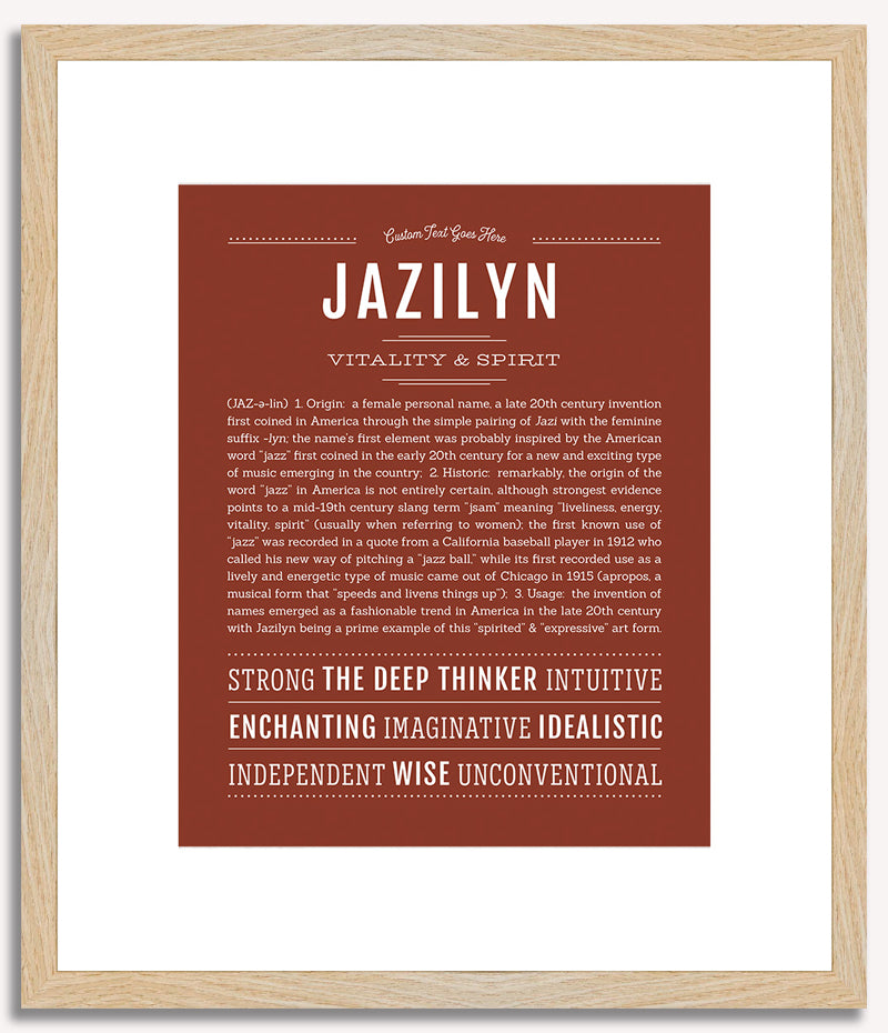 Jazilyn | Name Art Print