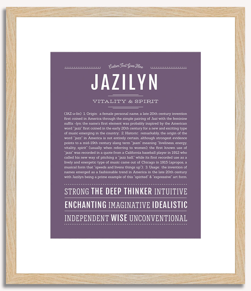 Jazilyn | Name Art Print