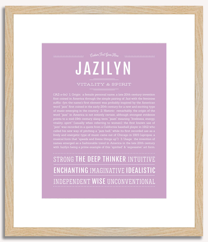 Jazilyn | Name Art Print