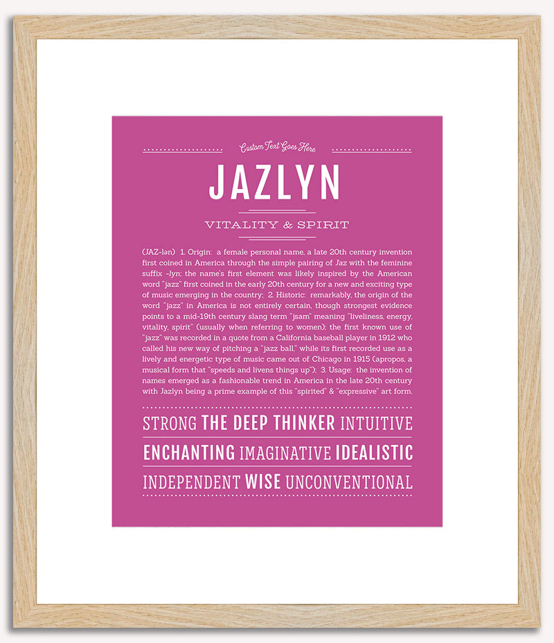 Jazlyn | Name Art Print