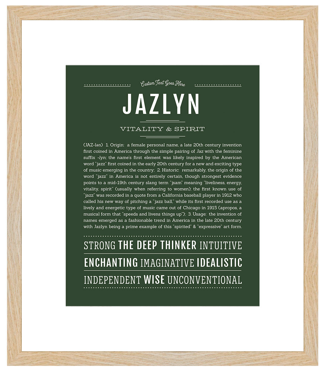 Jazlyn | Name Art Print