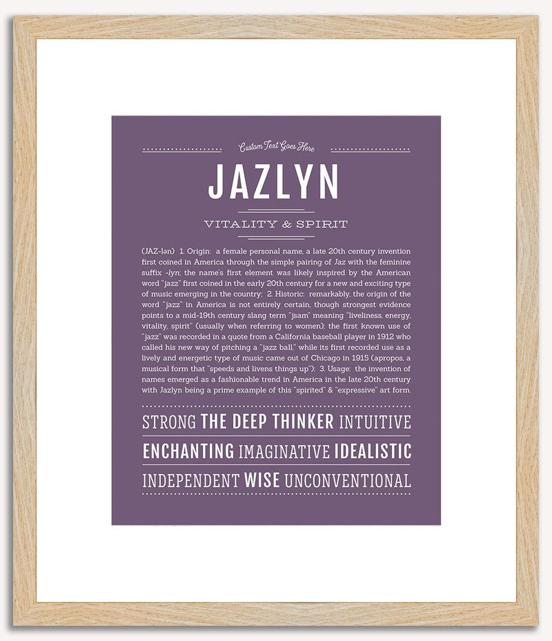 Jazlyn | Name Art Print