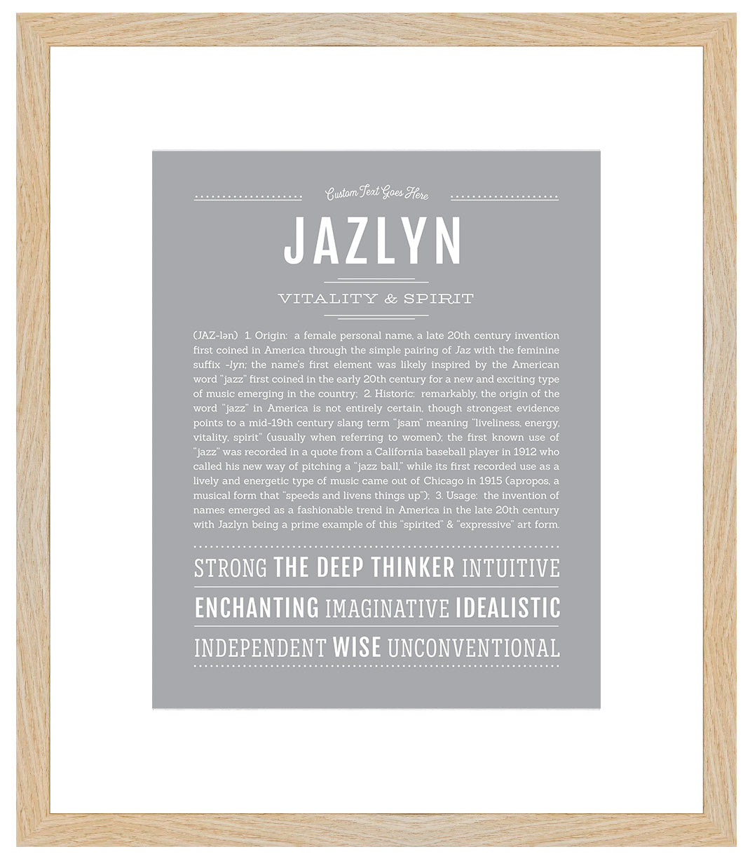 Jazlyn | Name Art Print