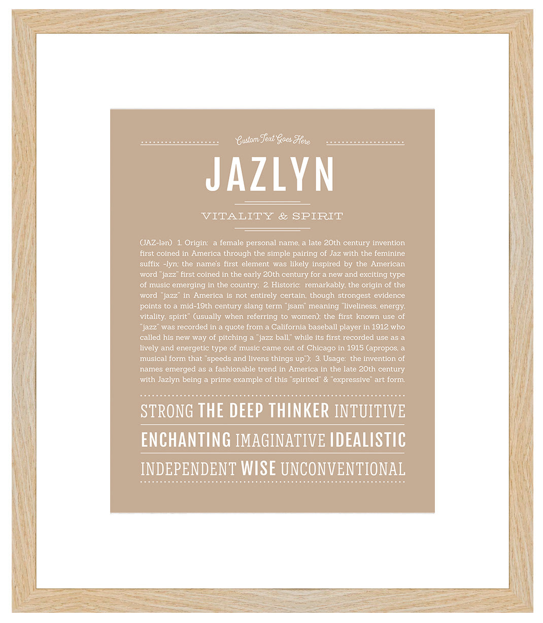 Jazlyn | Name Art Print