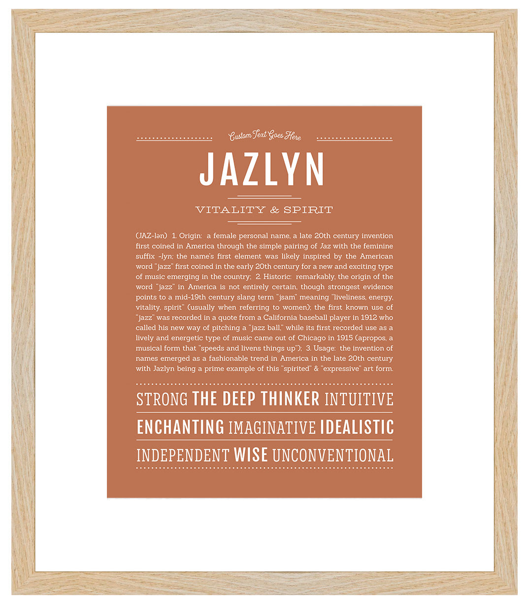 Jazlyn | Name Art Print