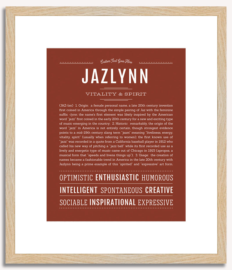 Jazlynn | Name Art Print