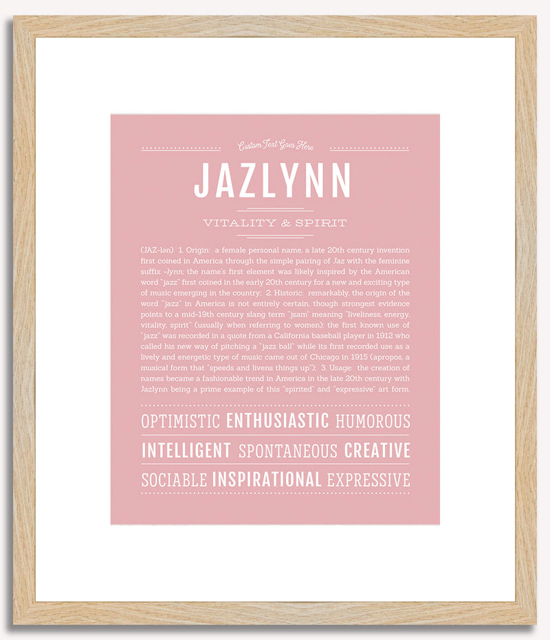 Jazlynn | Name Art Print