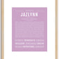 Jazlynn | Name Art Print