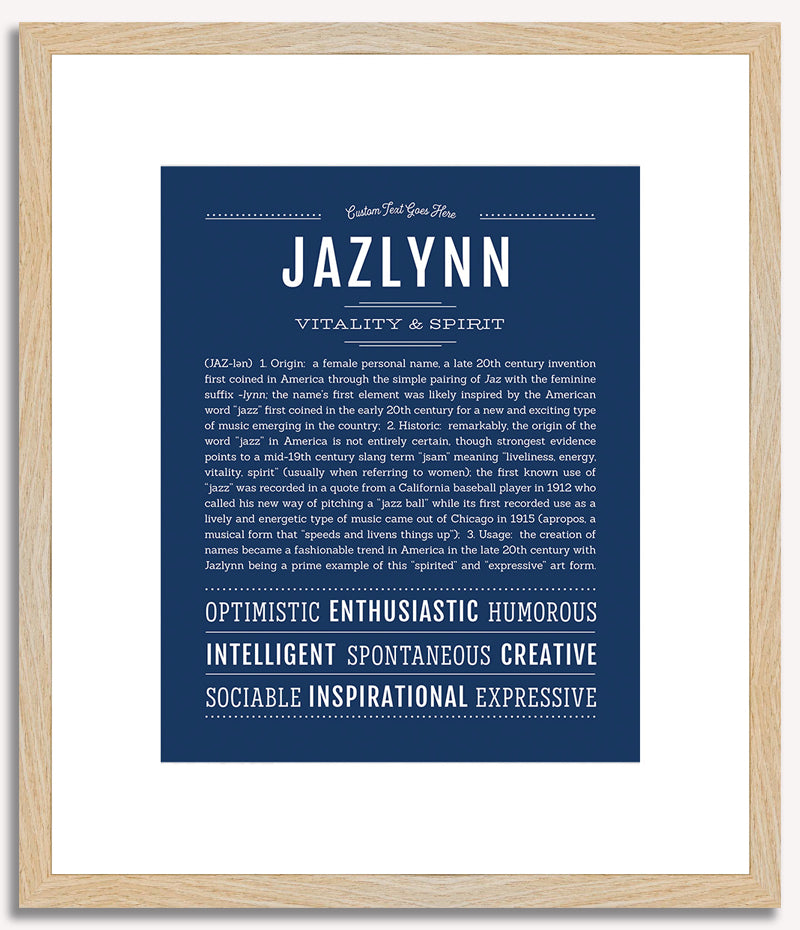 Jazlynn | Name Art Print