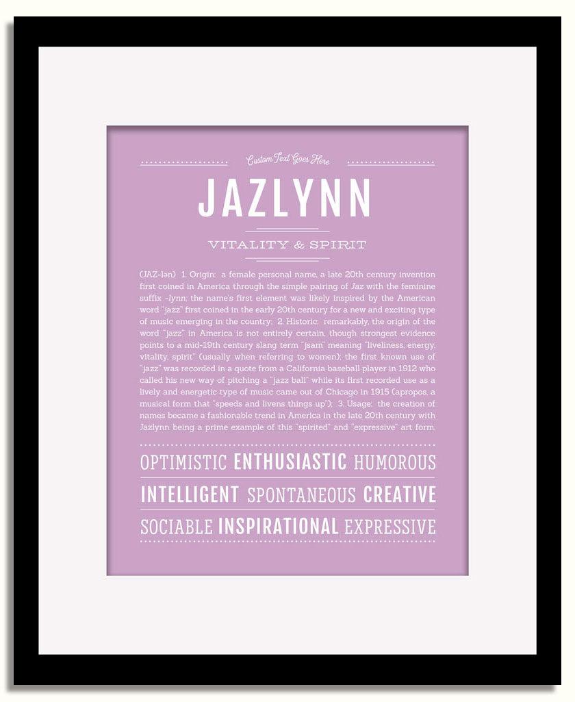 Frame Options | Lilac | Black Frame, Matted