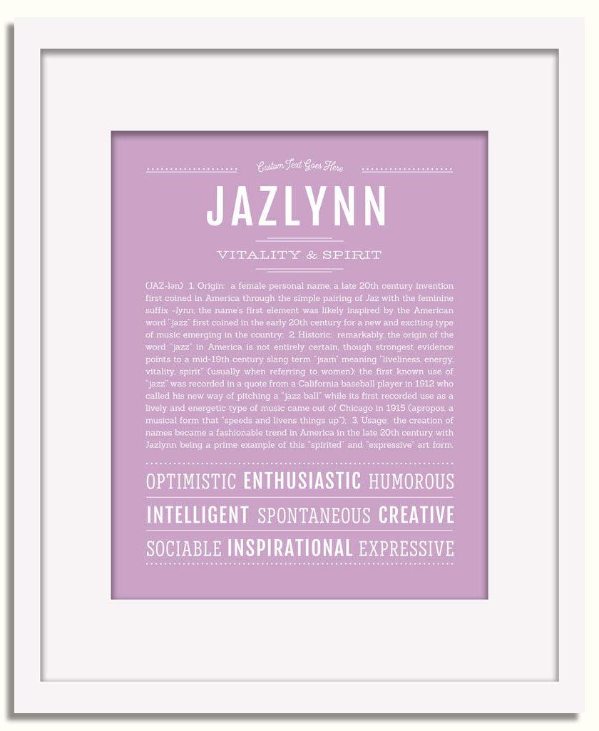 Frame Options | Lilac | White Frame, Matted